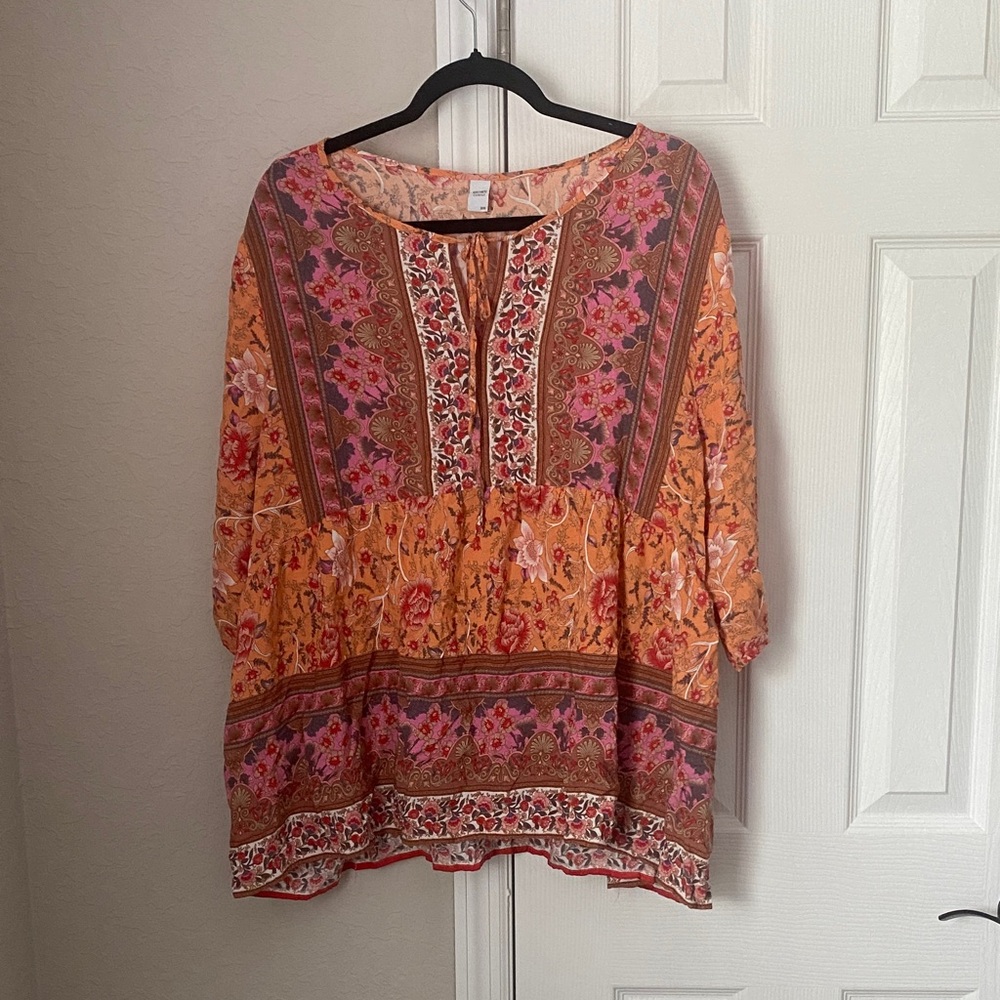 Floral Bohemian Women's Top - Multicolor